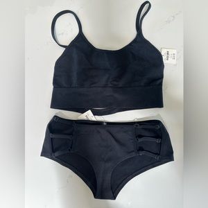 Anthropologie strappy bralette and panties set size xxs/xs Brand New!